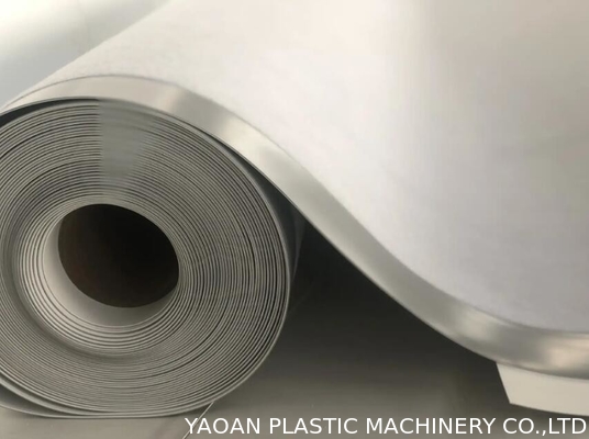 고 폴리머 복합성 방수 롤 지붕 재료 추출 라인 HDPE / PVC / TPO 지오 엠브레인 시트 생산 라인